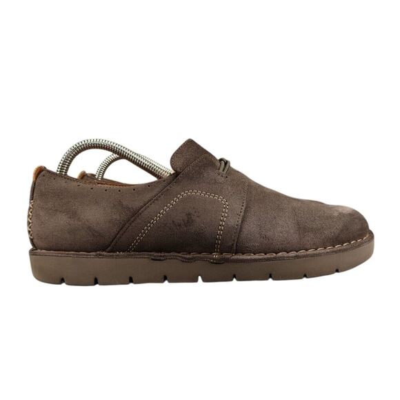 Clarks Shoes Womens 9 Slip On Casual Oxford Leather Comfort Unstructured Artisan - Picture 2 of 16